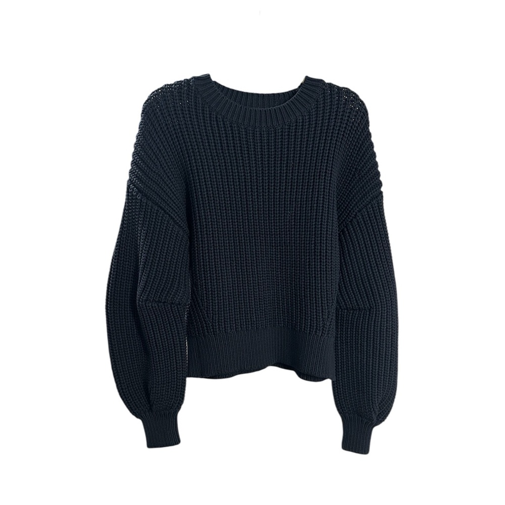 Banana Republic Chunky Knit Sweater Blue Size S NWT - Picture 2 of 9